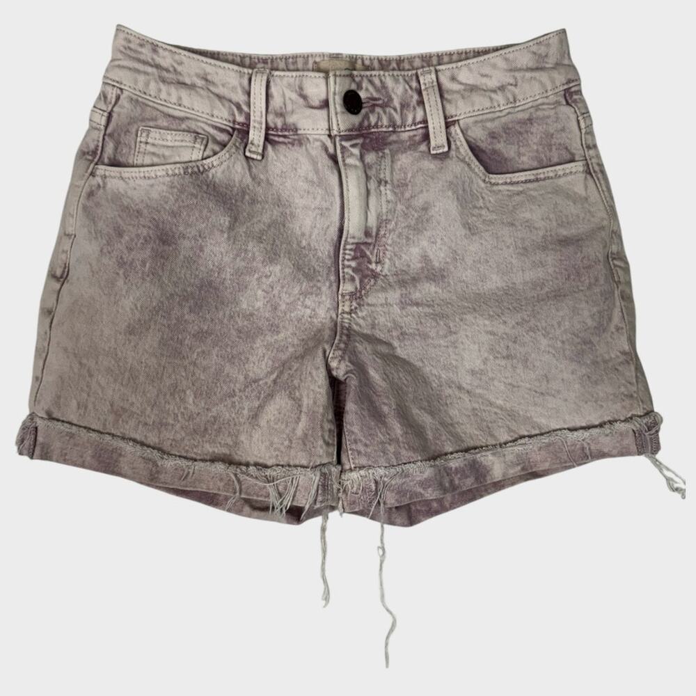 Universal Thread Vintage Midi 0 24 Denim Shorts Frayed Hem - Picture 3 of 11